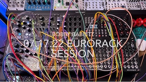 07.17.22 Eurorack Session | Black Sequencer | Atom | Surface | Morphagene | Z-DSP | Bassline
