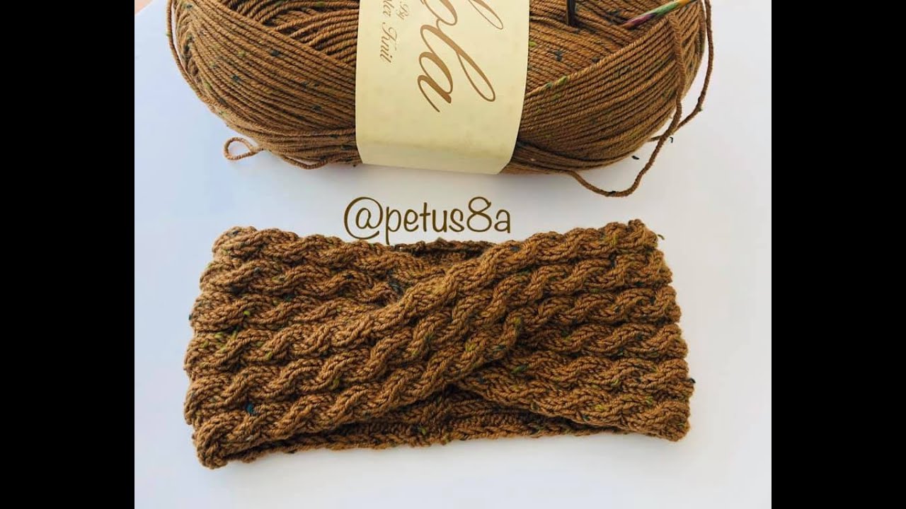 Vincha, banda o diadema en agujas amigurumis by Petus