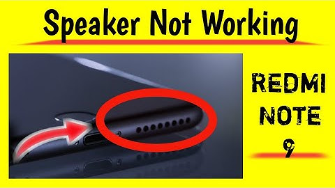 Redmi Note 9 - Sound Problem or Speaker Not Working Audio Problem Solved in Redmi Phone