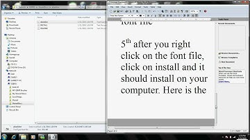 How To install New Fonts on Windows 7
