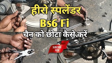 Hero Splendor Bs6 Chain Set Repair | Hero Splendor Bs6 Chain Set Fitting