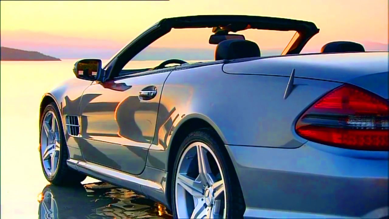 Mercedes-Benz SL R230 facelift 2008 - design and driving scenes - YouTube
