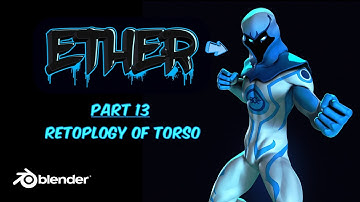 Blender Character Timelapse | Creating Ether my OC | part 14 retopology of Legs