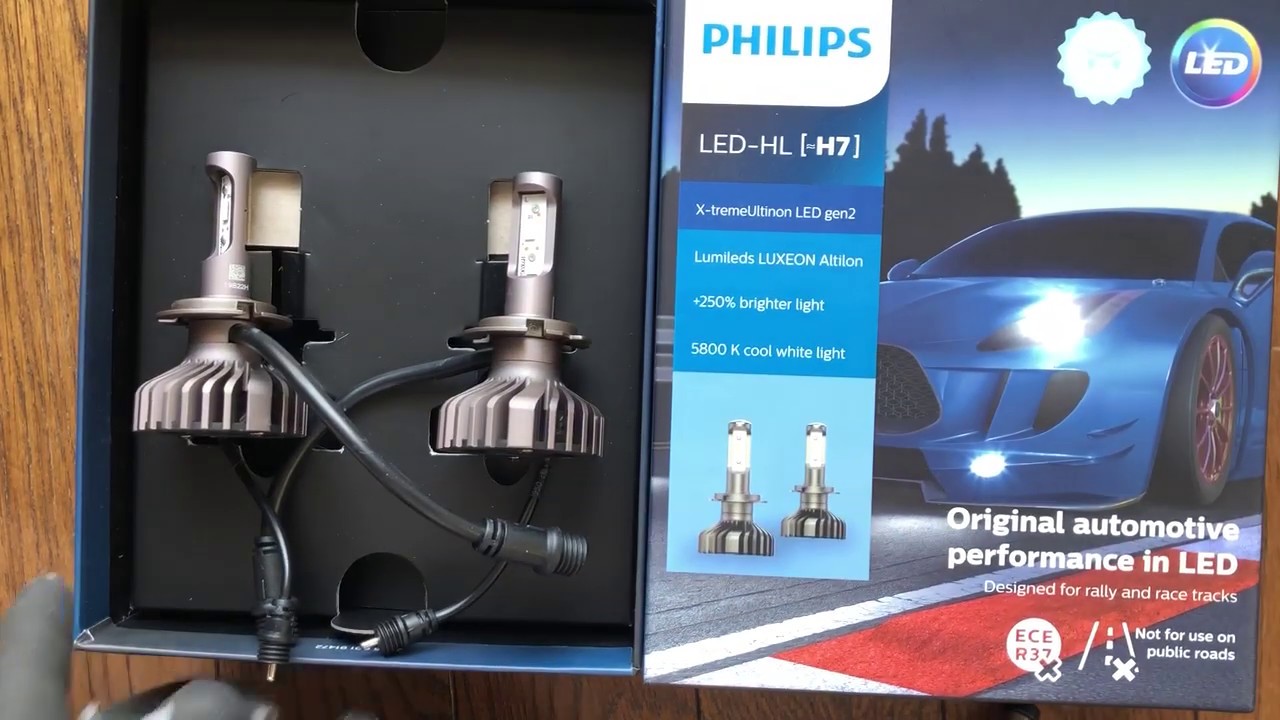 comment loose the temper Store Unboxing Philips X-tremeUltinon gen2 LED H7 Car Headlight Bulbs - YouTube