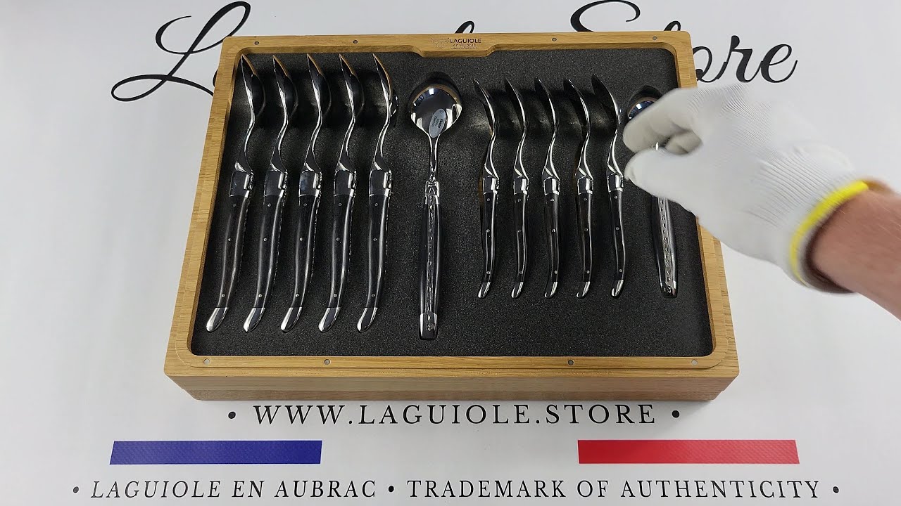 Laguiole Flatware Set - Linen - 24 Piece – BROOK FARM GENERAL STORE