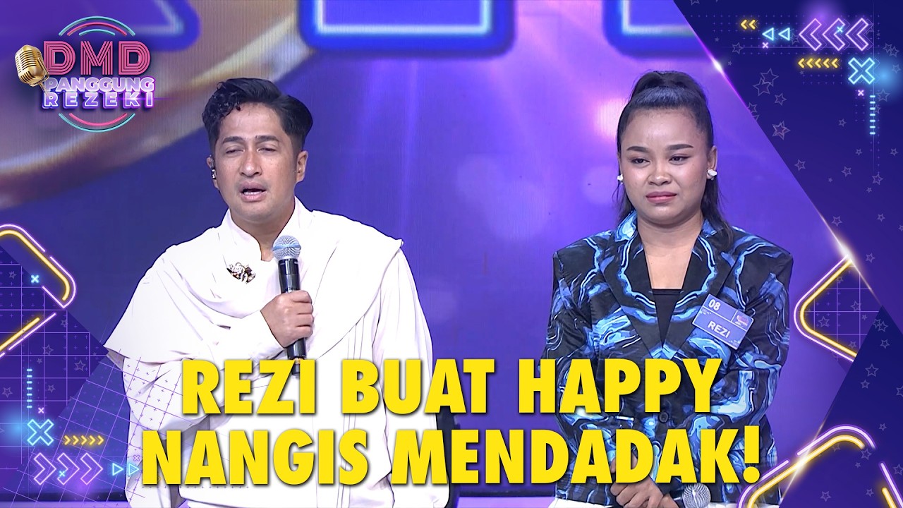 TERHARU! Rezi Selesai Bernyanyi, Happy Asmara Nangis di Panggung | DMD PANGGUNG REZEKI