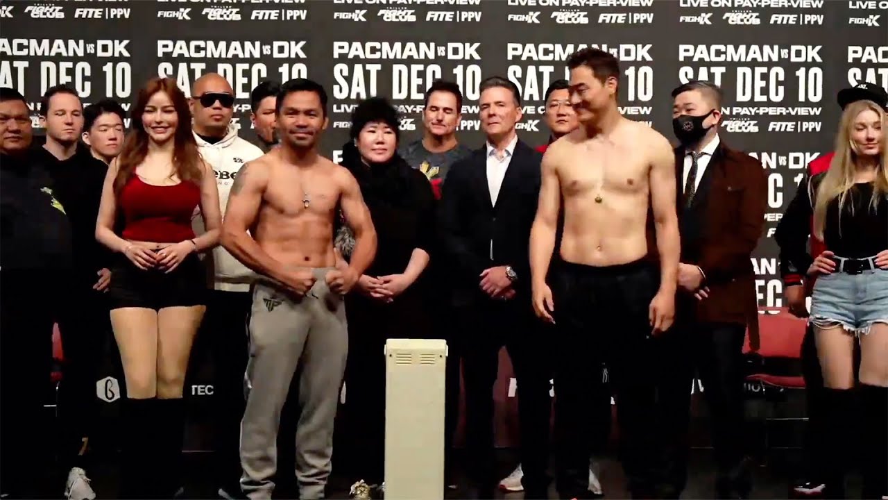 Manny Pacquiao vs DK Yoo Official Weigh-in