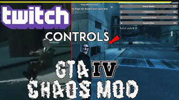 Attempting to stream Twitch Controls GTA 4 Chaos Mod was a mistake