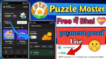Puzzle Master App Tricks | Puzzle Master App Se Coins Kaise Kamaye | Puzzle  payment Proof reel me 💰