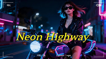 Neon Highway | Italo Disco 80s Retro Synthwave (Official Lyric Video)
