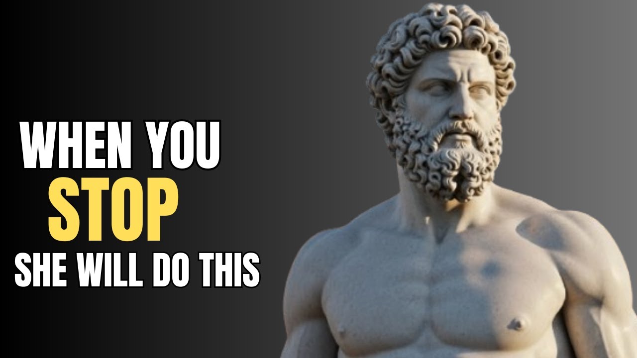 A Woman Will Do This When You Stop Contacting Her | Stoic Mindset 