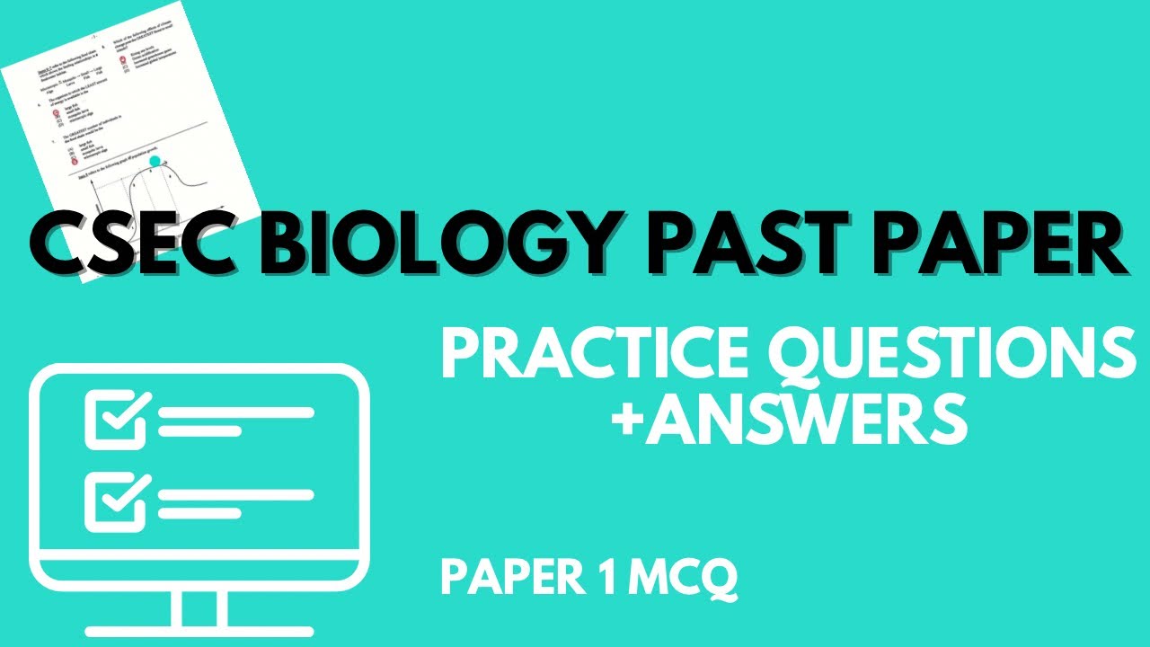 CSEC BIOLOGY PAST PAPER- PAPER 1 practice Questions - YouTube