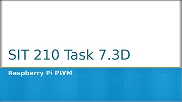 SIT210 Task 7.3D - Raspberry Pi PWM full demonstration with code explanation.
