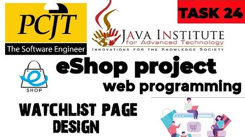 Web Project Task 24| java institute |  1st Year | e shop @javainstituteforadvancedte1415