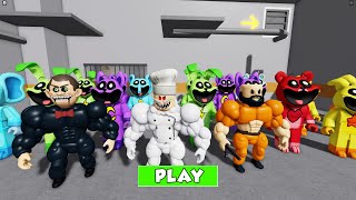 CatNap Barry Prison Run! Obby ALL JUMPSCARE   OBBY ROBLOX