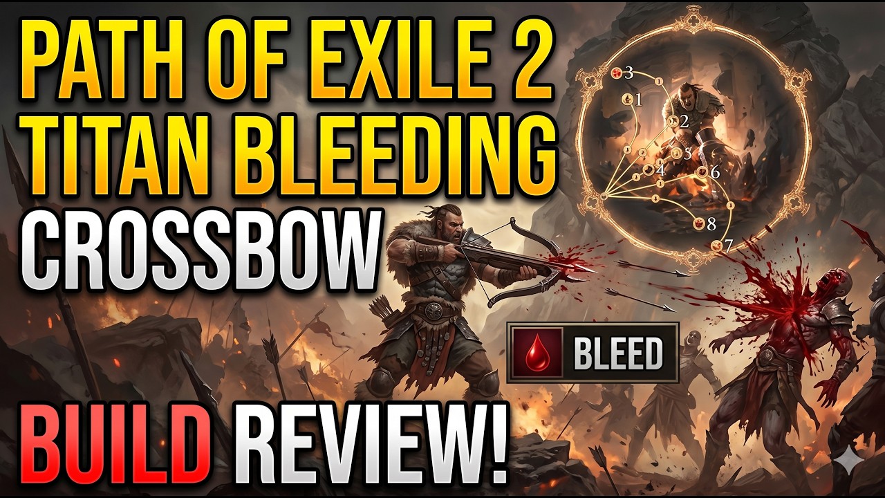 [POE2 v0.4] - Titan Bleeding Crossbow Build - Ngon rẻ /đầu mùa/ - YouTube