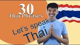 30 Common Thai Phrases / Easy to understand