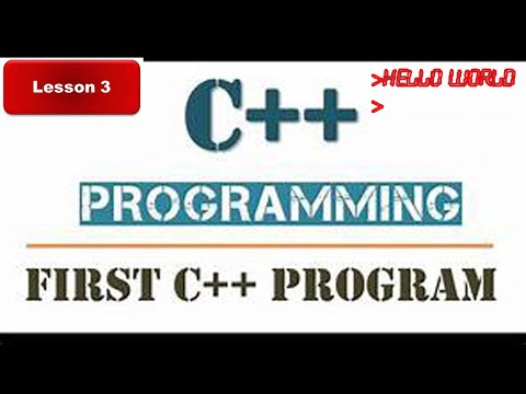 C++ Tutorial 3 - Your first program "Hello World"/CPP Programming Video Tutorial