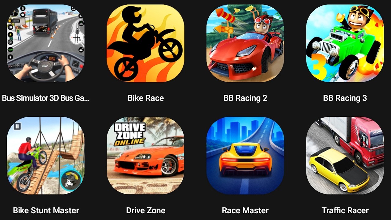 Beach Buggy Racing 3,BB Racing 2,Race Master 3D,Drive Zone,Traffic ...