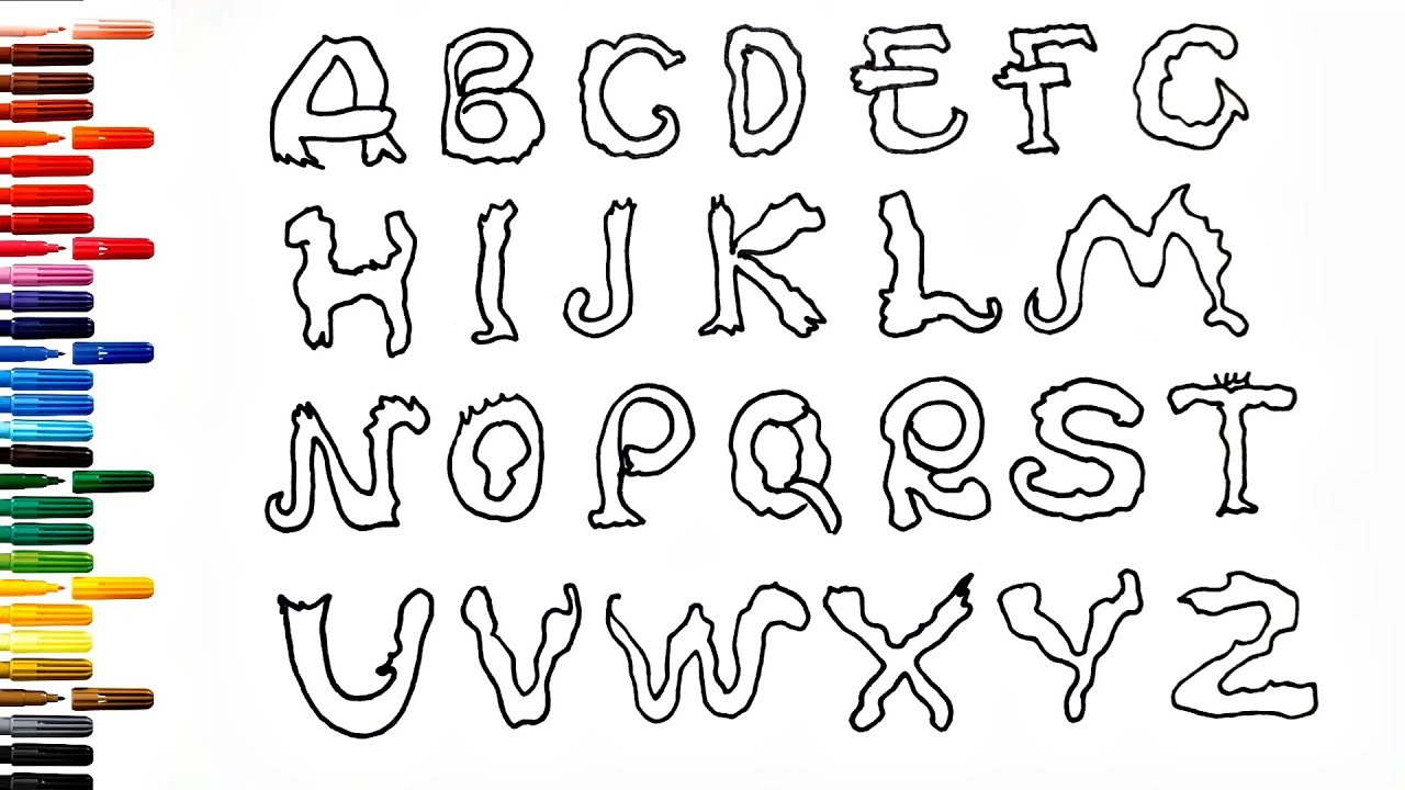 Рисунки алфавит лор