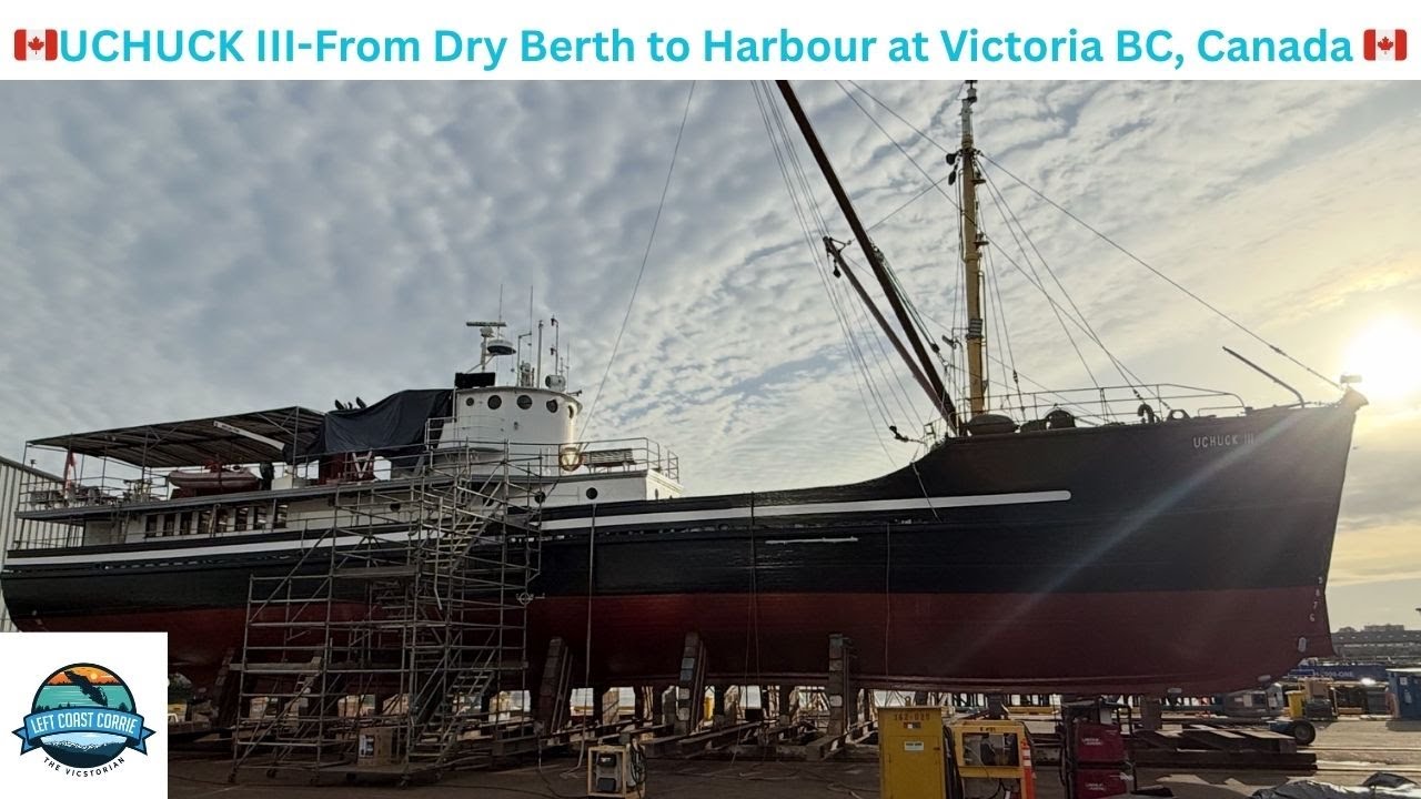 Uchuck III Returns to the Sea: A Float-Off at Point Hope Shipyard