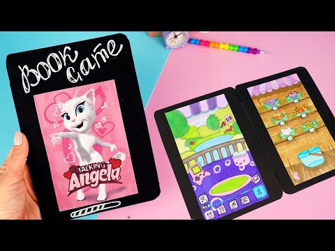 Игровая книга Анжела из бумаги / Diy My talking Angela paper book game