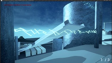 Teal Lightning/ Electrical discharge particle effect in Unreal Engine 4