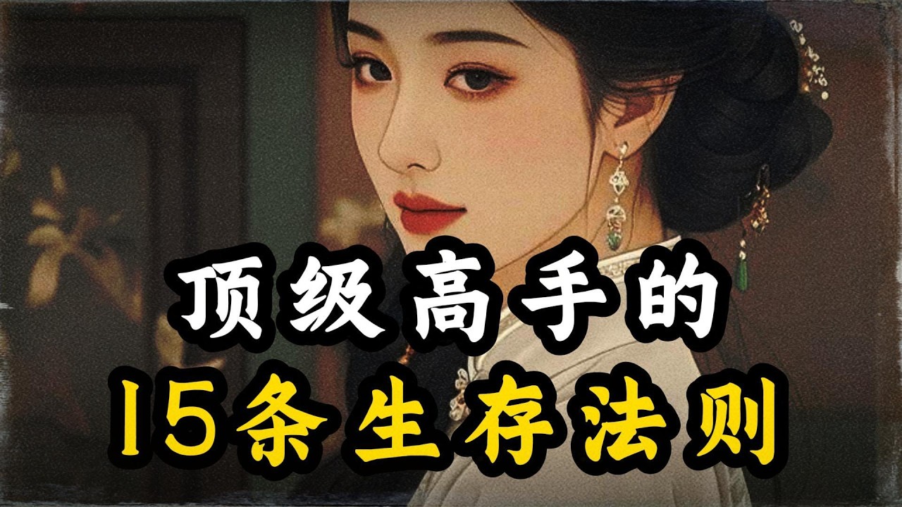 顶级高手不拼命，他们拼的是这15条底层法则！#认知思维 #顶级高手 #生存法则 #强者思维 #处世智慧