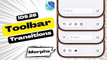 iOS 26 Toolbar Transitions | Toolbar APIs | Toolbar Morphing | SwiftUI | Xcode 26
