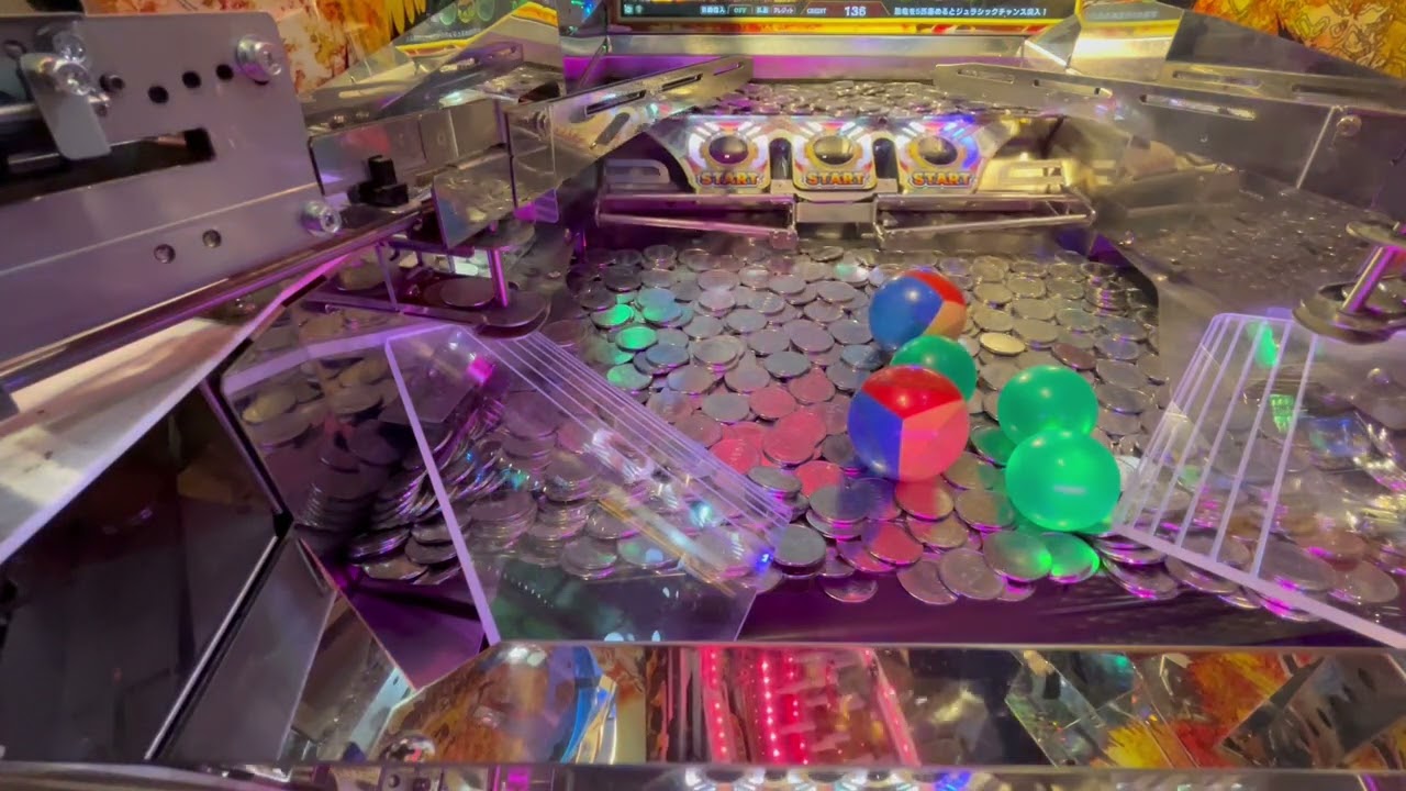 フォーチュントリニティ フィールド　プッシャーモータ　ホッパー付き　メダルゲーム フォーチュントリニティ6メダルプッシャー機 - YouTube