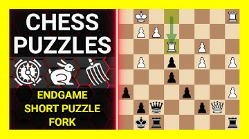 Chess Puzzles to Practice. Themes: Endgame, Short puzzle, Fork. Learn Chess
