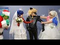 BATALLA DE LAS NOVIAS ¡Ladybug contra Harley Quinn! ¿A quién elegirá Super Cat Noir?