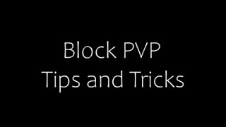 Block PVP Techniques/Tips and Tricks in Minecraft
