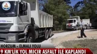 Horzum - Elmalı Arasında Ki 9 Kmlik Yol Asfalt Ile Kaplandı Resimi