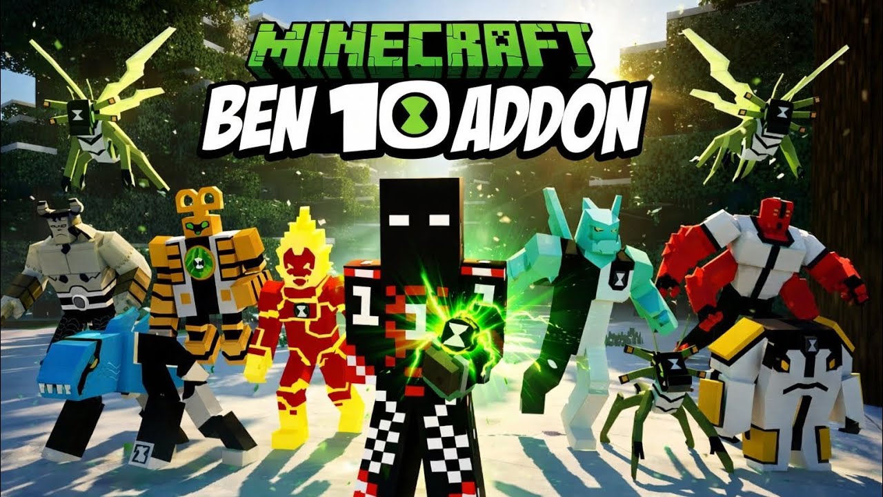 Ben 10 addon mod Minecraft Bedrock MCPE - YouTube