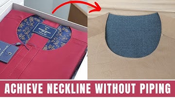 HOW TO SEW A NECKLINE WITHOUT PIPING/BIASING | Not every tailor can do this method!