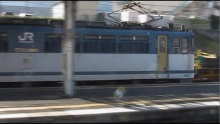 JRF JR貨物 EF65 2040号機 PS17菱形パンタ 貨物列車 JR西日本 膳所駅通過 221系リニューアル車 223系2000番台 221系オリジナル車 膳所駅 南草津駅