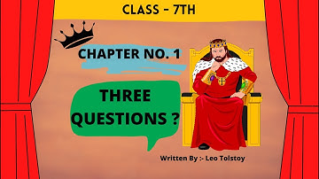 Three questions class 7 english animated video in hindi by leo tolstoy honeycomb full explanation