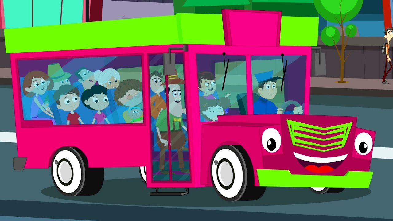 Wheels On The Bus Go Round And Round | Songs For Kids | Nursery Rhymes