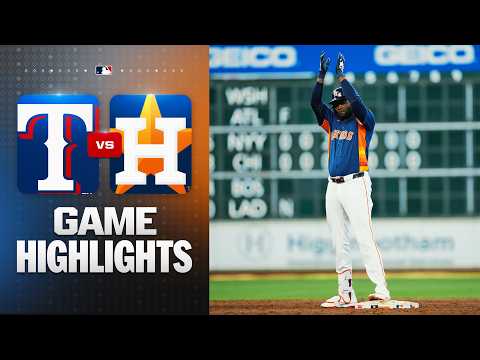 Rangers vs. Astros Highlights (8/2/26) | MLB Highlights