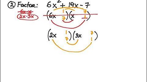 Factoring trinomials with a leading coefficient other than 1 (trial-and-error method), Part 1
