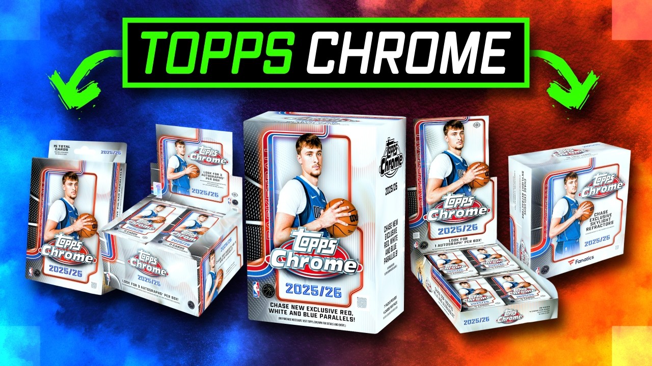 FIRST LOOK: 2025-26 Topps Chrome Basketball! Gold Logoman, Cooper Flagg Autos & SSP Case Hits!