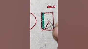 📌 50 days aari challenge 😍 day 20 #mat filling stitch #shorts