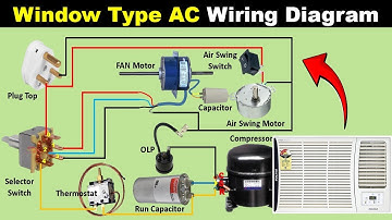 Single Phase window Type AC Connection | window ac wiring diagram @TheElectricalGuy