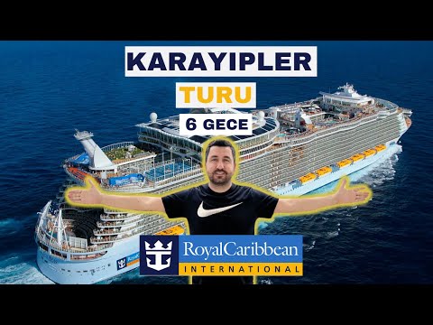 AMERIKA GEMI TURU - KARAYIPLERDE 6 GECELIK TATIL - TURKCE VLOG 2022