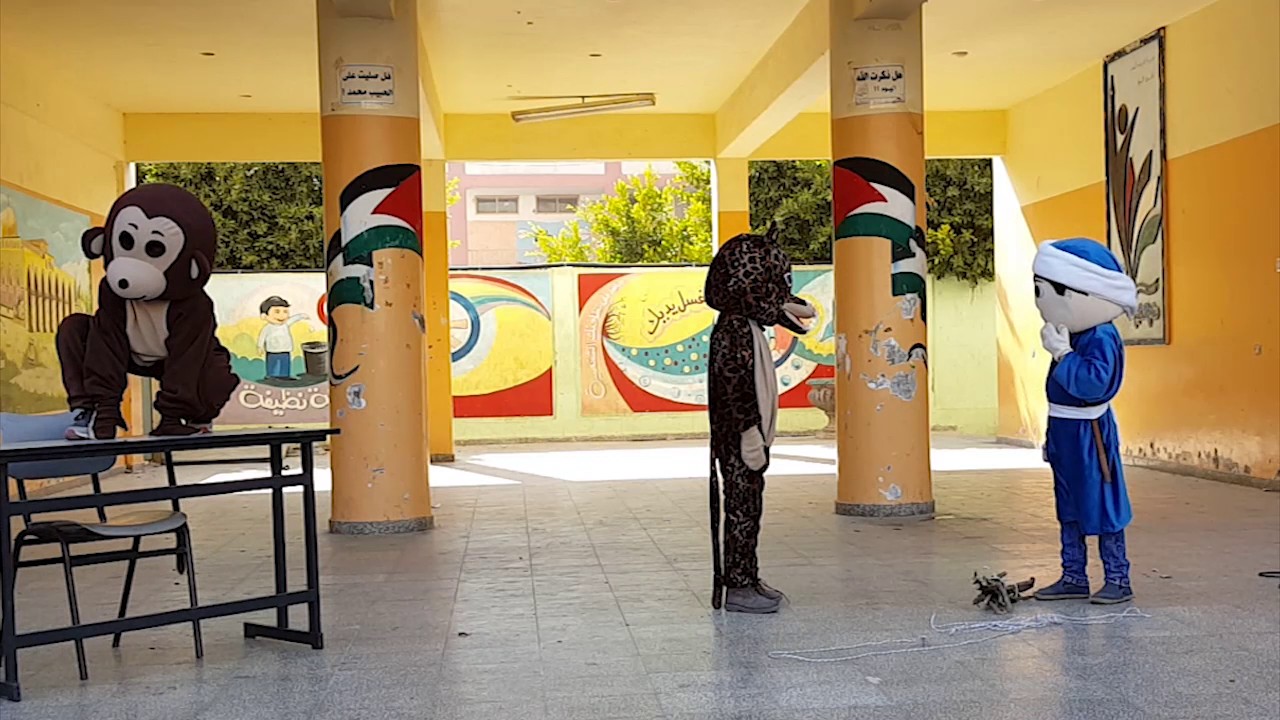 مسرحية النمر والحطاب لطلاب الصف الثاني