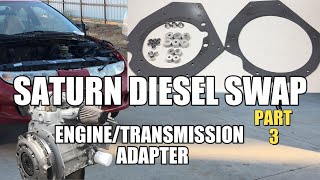 S2E25  The Saturn / Kubota Diesel engine swap. Today we build the engine to transmission adapter