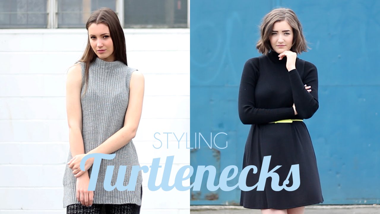 How to Style Turtlenecks | Lookbook - YouTube