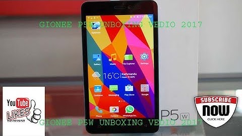 Gionee P5W UNBOXING