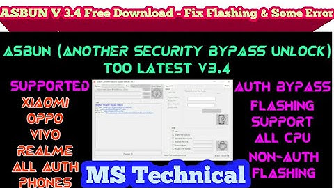 ASBUN (Another Security Bypass Unlock) Tool 3.4 Bug
